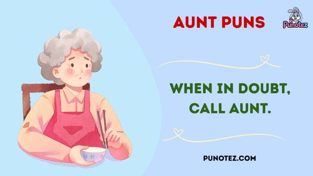 Clever Aunt Puns for Instagram