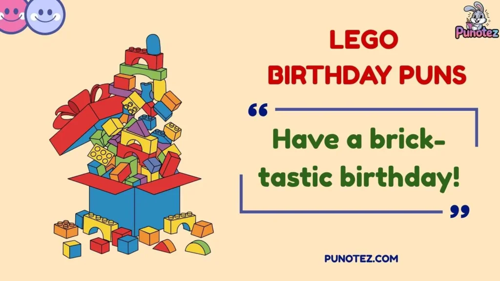 Funny LEGO Birthday Puns