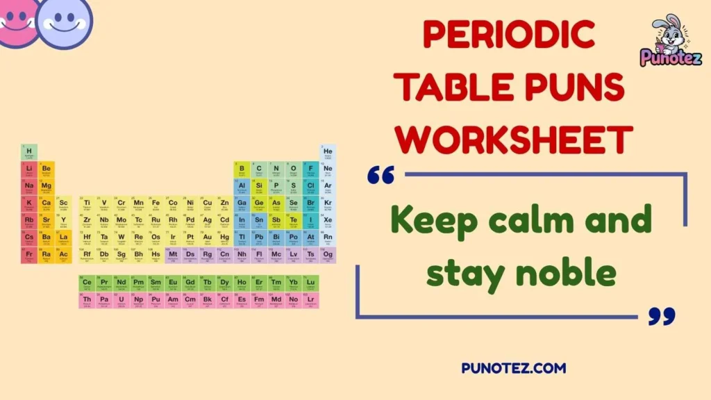 Funny Periodic Table Puns
