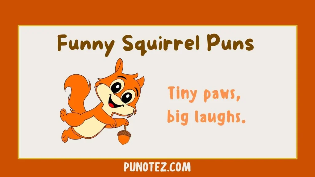 funny squirrel puns